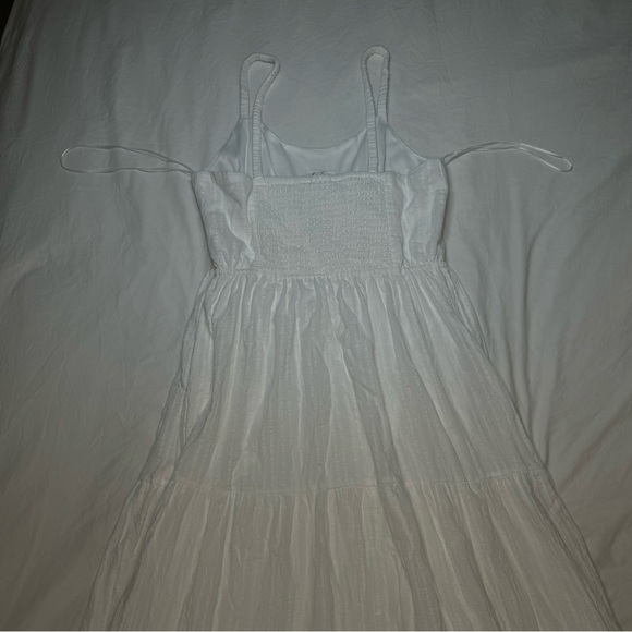 NWT - LUCKY BRAND Maxi Tiered Dress / Ivory / Inner Liner / Straps / Boho Medium - Picture 3 of 11